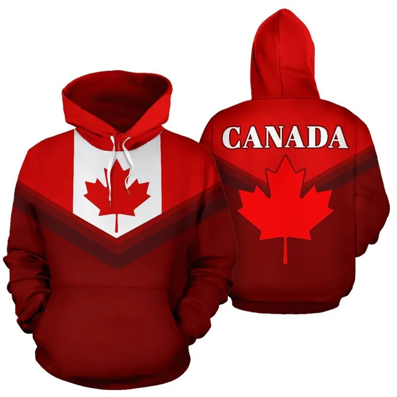 Street Fashion Canada - 1 Adet Özel Resimli Kanada Bayraklı