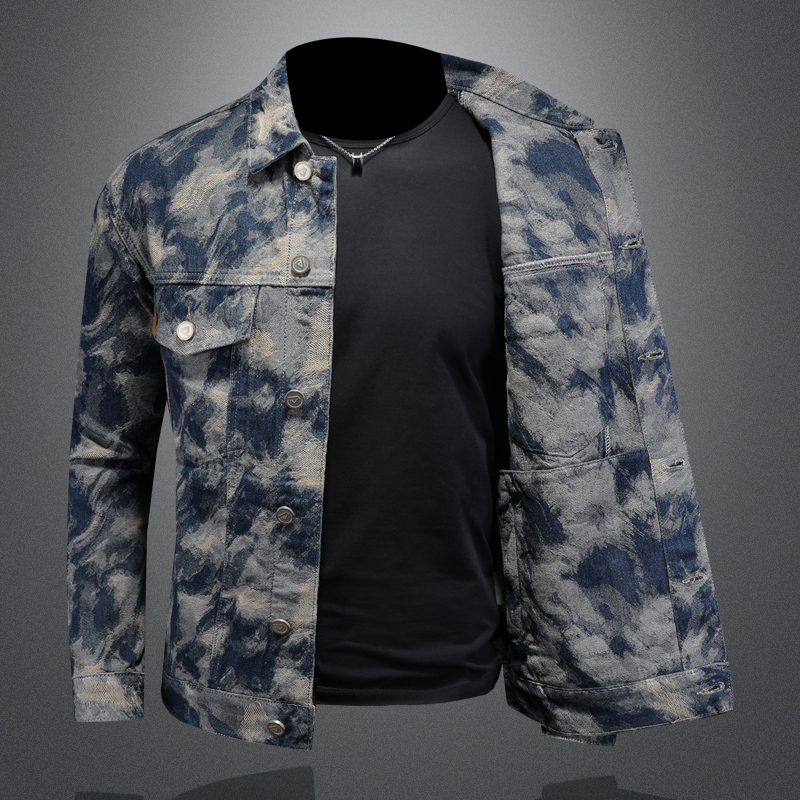 2023 Bahar Vintage Denim Ceket - Street Fashion Men 2025 incelemesi ve fiyatı