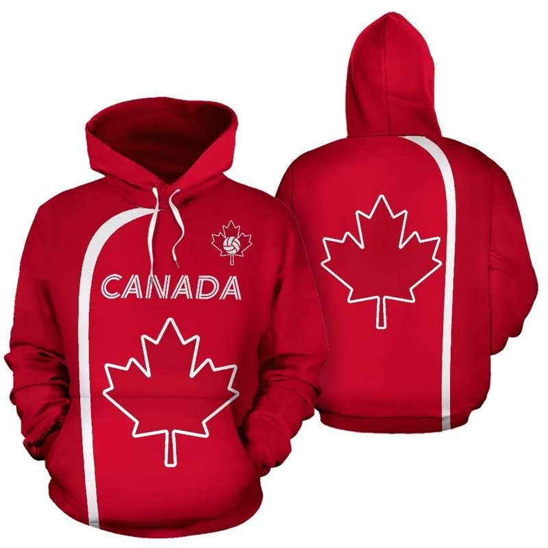 Kanada Hoodie Maple Leaf 3d ba - Street Fashion Canada incelemesi ve fiyatı